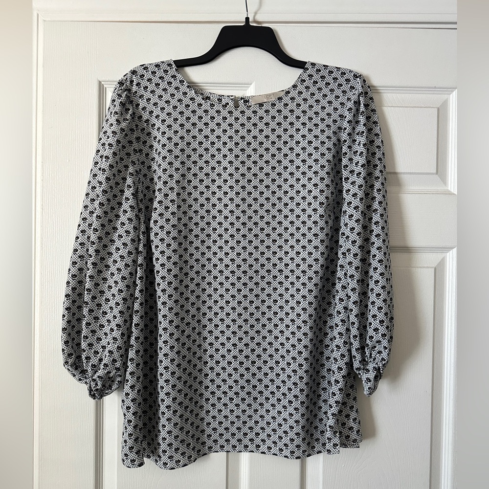 Loft plus floral print blouse